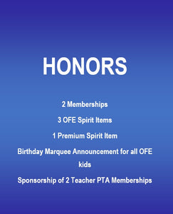 "Honors" PTA Membership