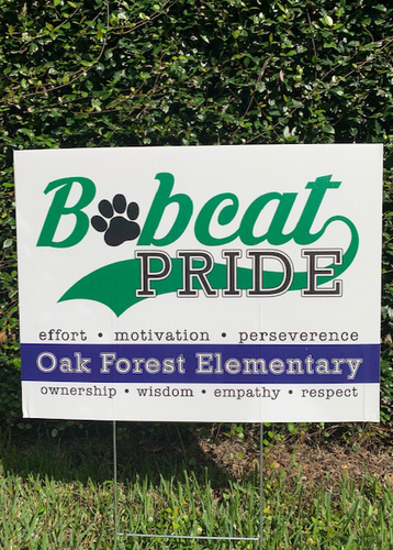 Bobcat Pride Yard Sign